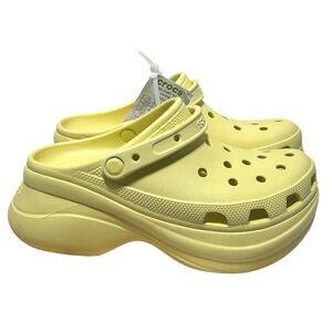 Crocs Classic SunShine Yellow Bae Slip On Chunky Platform Clogs NWT - Size 9